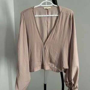 Relaxed crop blouse